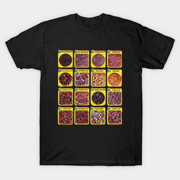 Vintage Retro Lunch Meat food T-Shirt by karutees